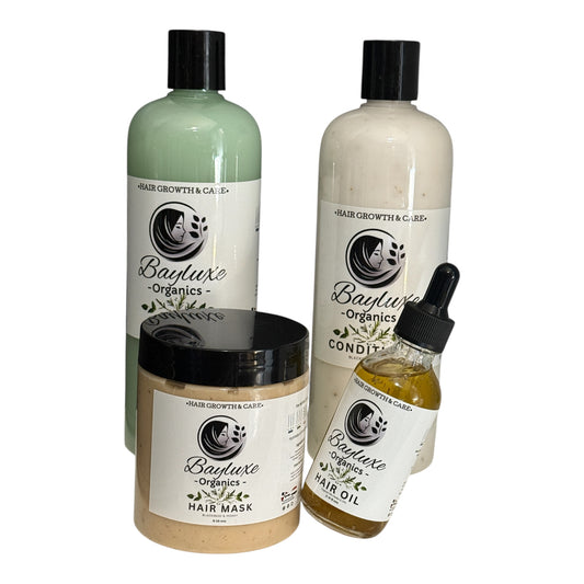 Hair Growth + Cleanser Bundle Of 4
